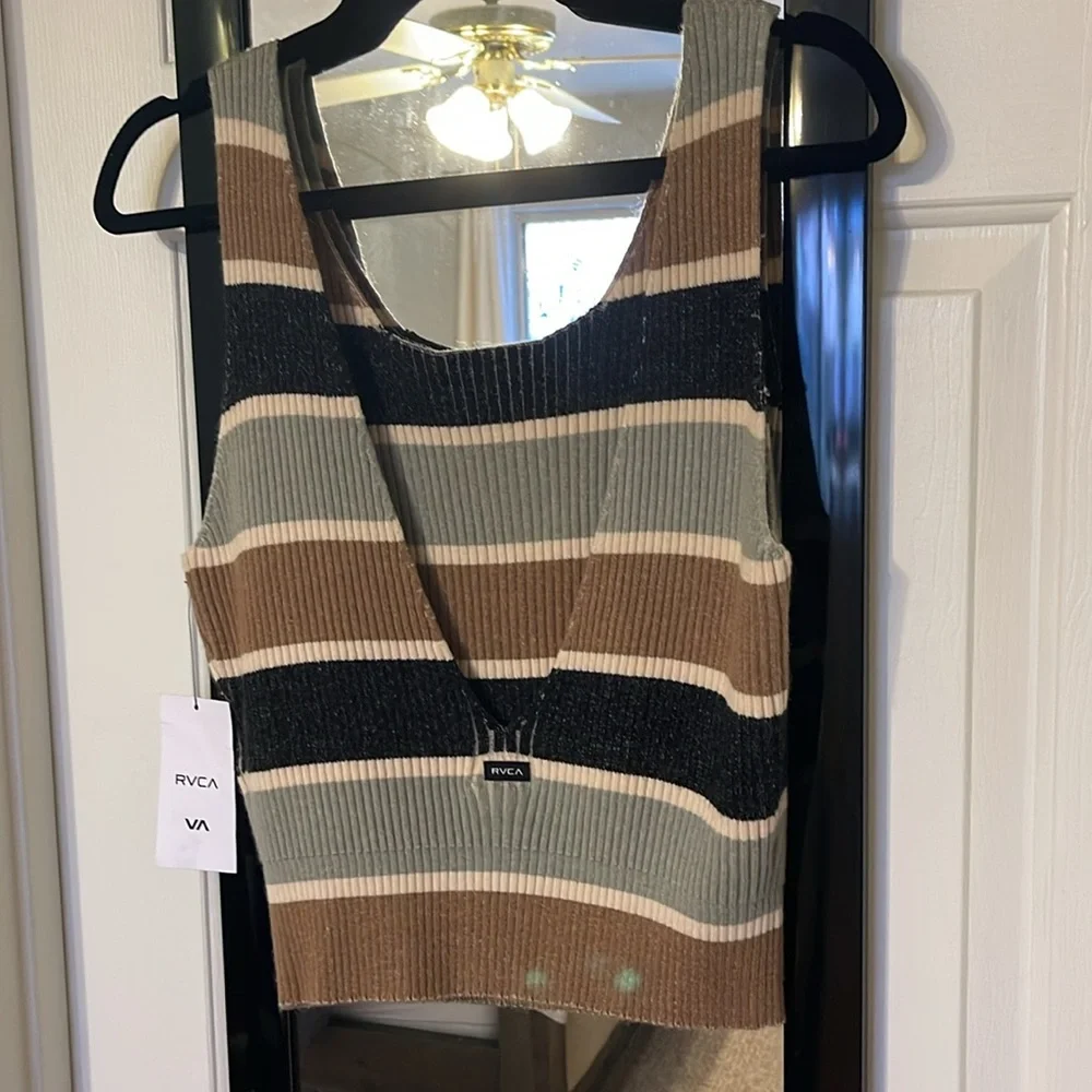 NWT RVCA Foxxe Sweater Tank ~ Large - Picture 5 of 7